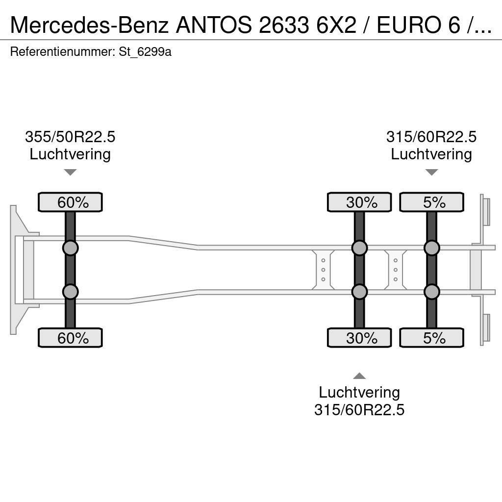 Mercedes-Benz ANTOS 2633 6X2 / EURO 6 / OPRIJ / MACHINE TRANSPOR Járműszállítók