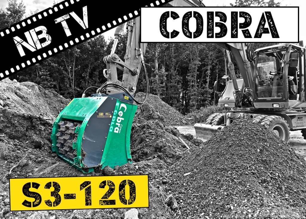 Cobra Siebschaufel S3-120 | Schaufelseparator Bagger Rotátoros törőkanalak