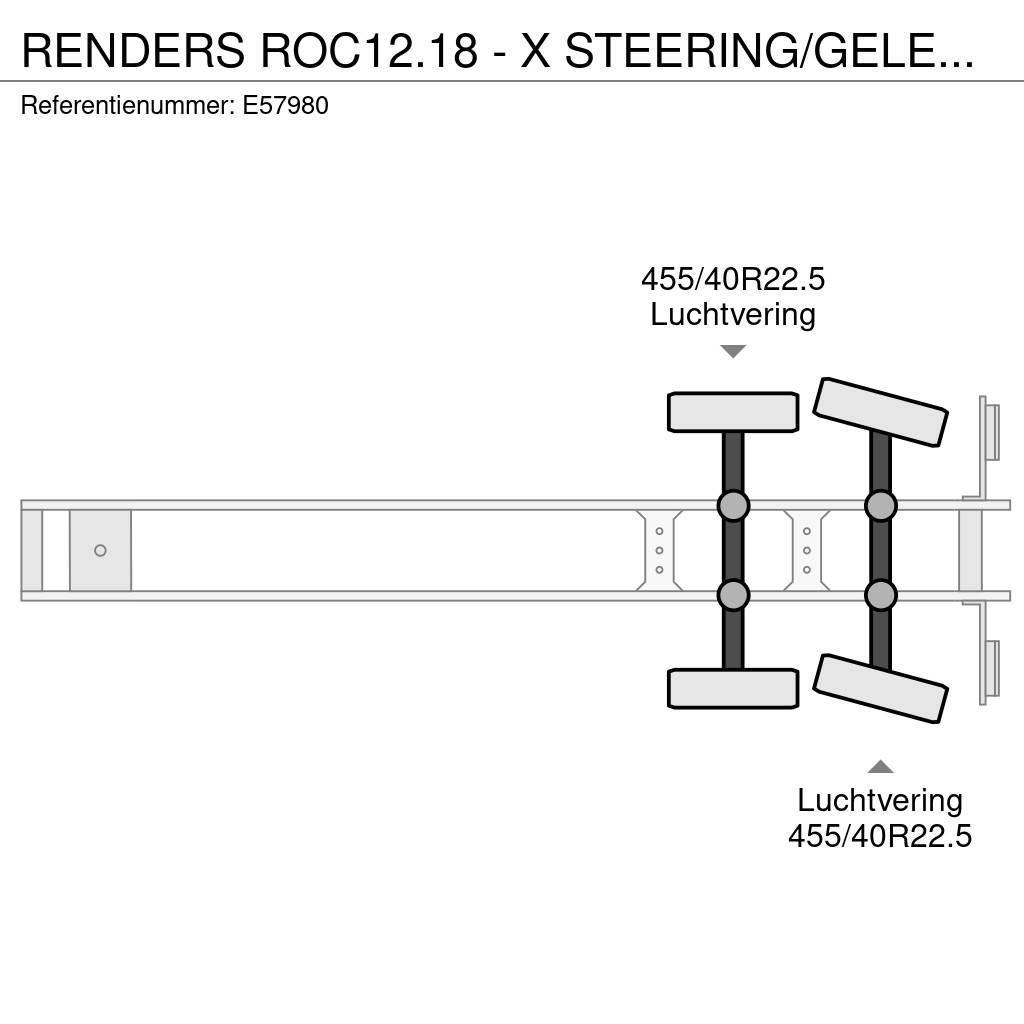 Renders ROC12.18 - X STEERING/GELENKT/GESTUURD Platós / Ponyvás félpótkocsik