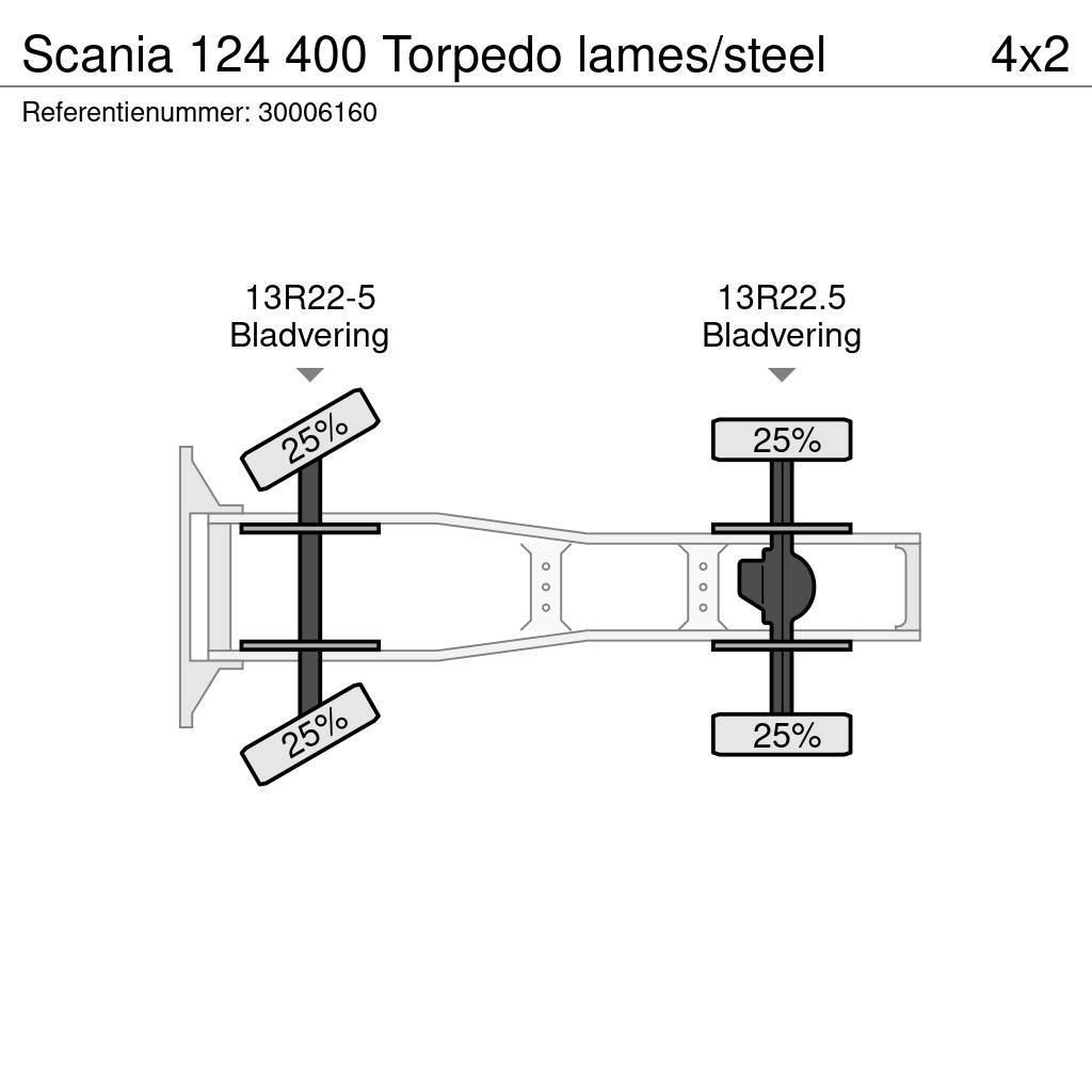 Scania 124 400 Torpedo lames/steel Nyergesvontatók