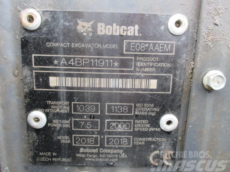 Bobcat E 08 Mini kotrók < 7t