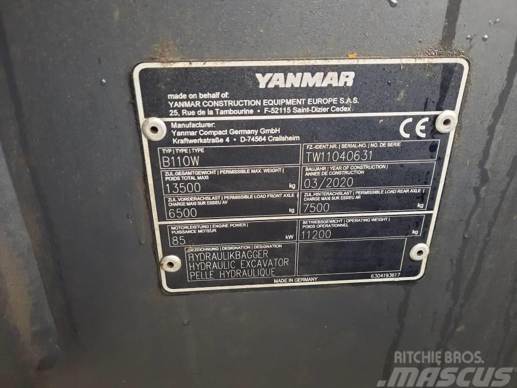 Yanmar B 110 W Gumikerekes kotrók