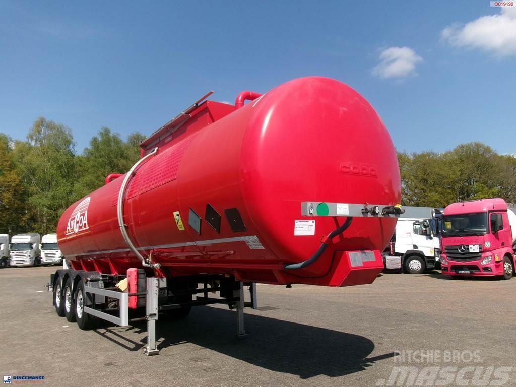 Cobo Bitumen tank inox 34 m3 / 1 comp Tartályos félpótkocsik