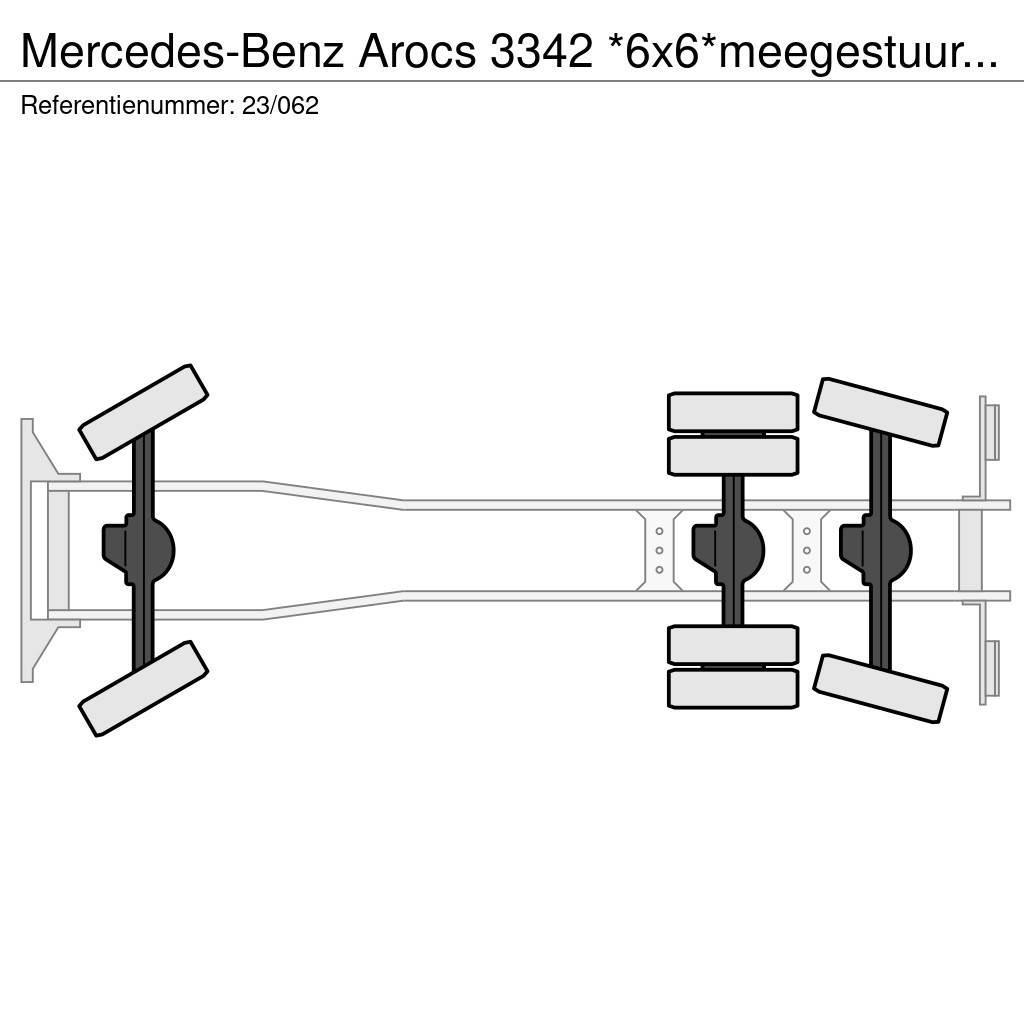 Mercedes-Benz Arocs 3342 *6x6*meegestuurd as*2zijdige kipper*Air Billenő teherautók