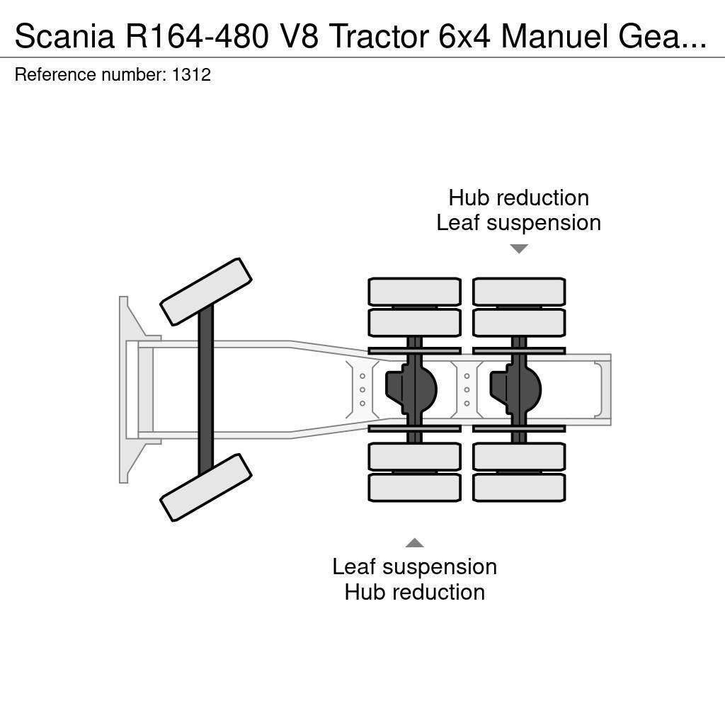 Scania R164-480 V8 Tractor 6x4 Manuel Gearbox Full Steel Nyergesvontatók