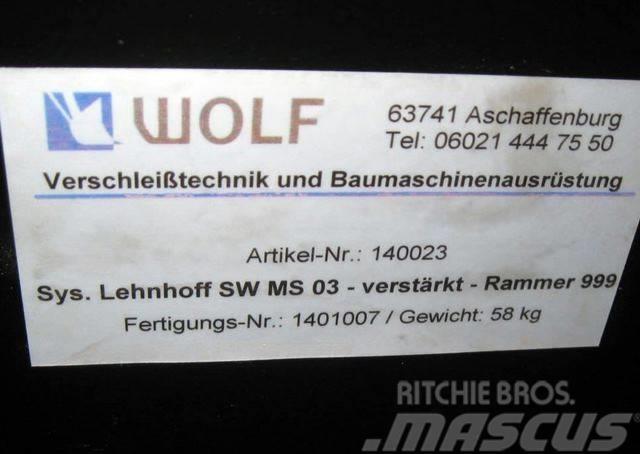 Wolf Schraubadapter MS03 zu Rammer 999 Gyors csatlakozók