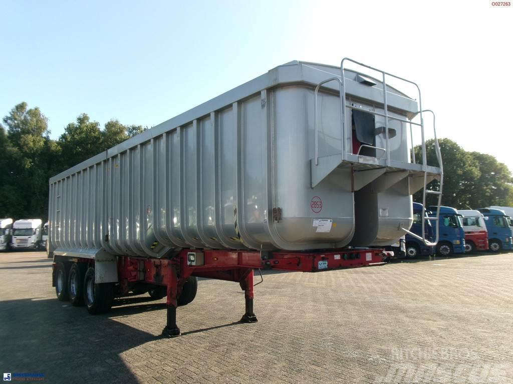 Montracon Tipper trailer alu 50.5 m3 + tarpaulin Billenő félpótkocsik