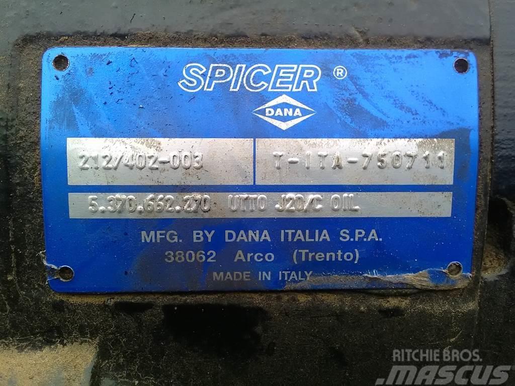 Spicer Dana 212/402-003 - Axle/Achse/As Tengelyek