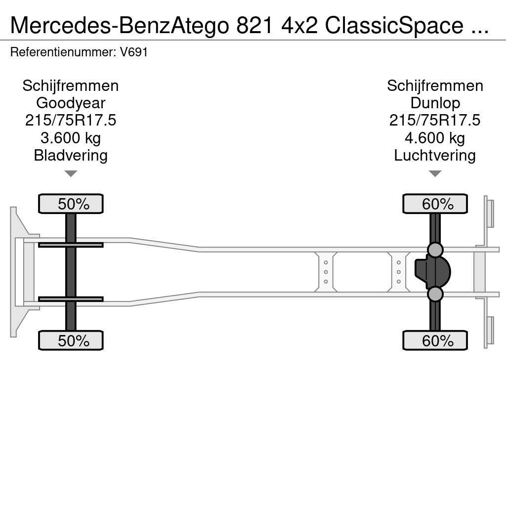 Mercedes-Benz Atego 821 4x2 ClassicSpace Euro6 - GeslotenBak 6.0 Dobozos teherautók