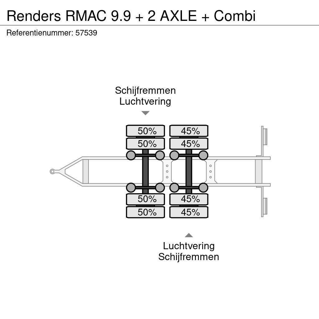 Renders RMAC 9.9 + 2 AXLE + Combi Dobozos pótkocsik