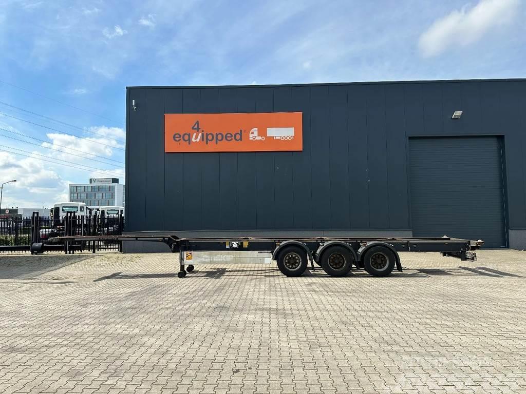 Schmitz Cargobull 45FT HC, empty weight: 4.240kg, BPW+drum, NL-chass Konténerkeret / Konténeremelő félpótkocsik