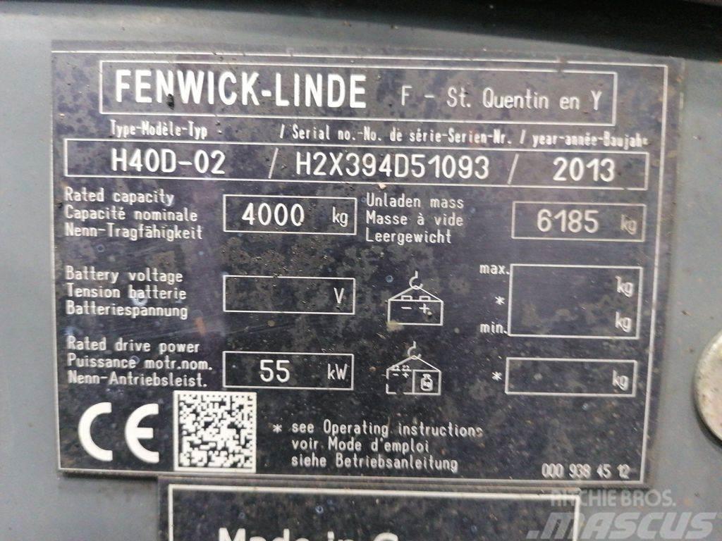 Linde H40D-02 Dízel targoncák