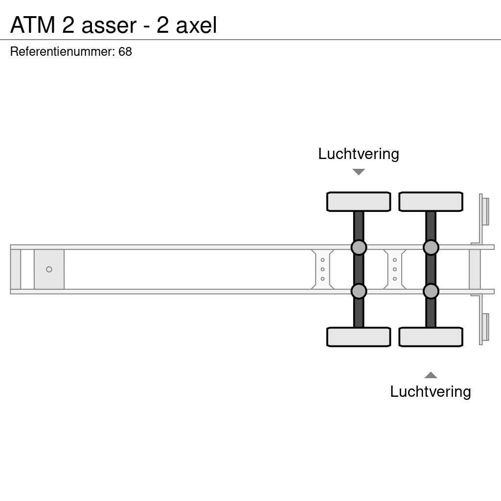 ATM 2 asser - 2 axel Billenő félpótkocsik