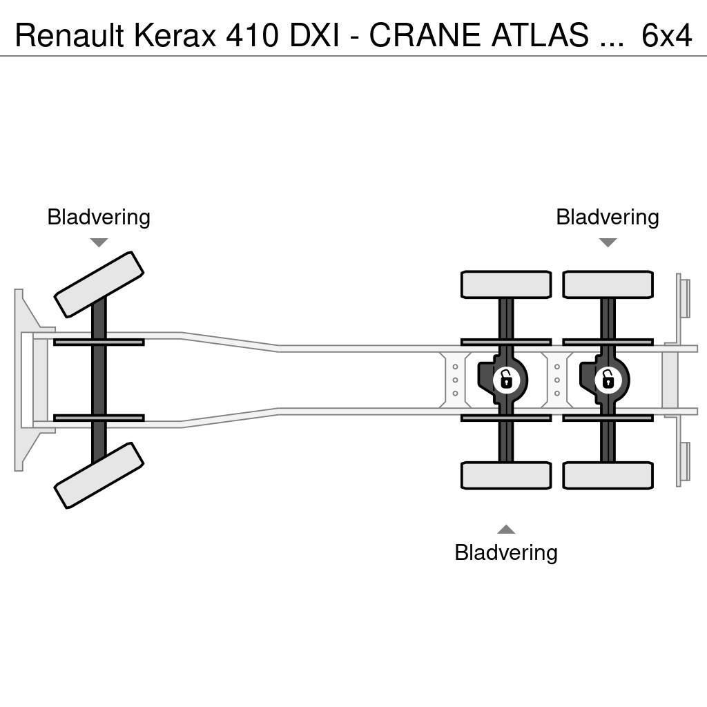 Renault Kerax 410 DXI - CRANE ATLAS 16T/M - 2 WAY TIPPER 6 Billenő teherautók