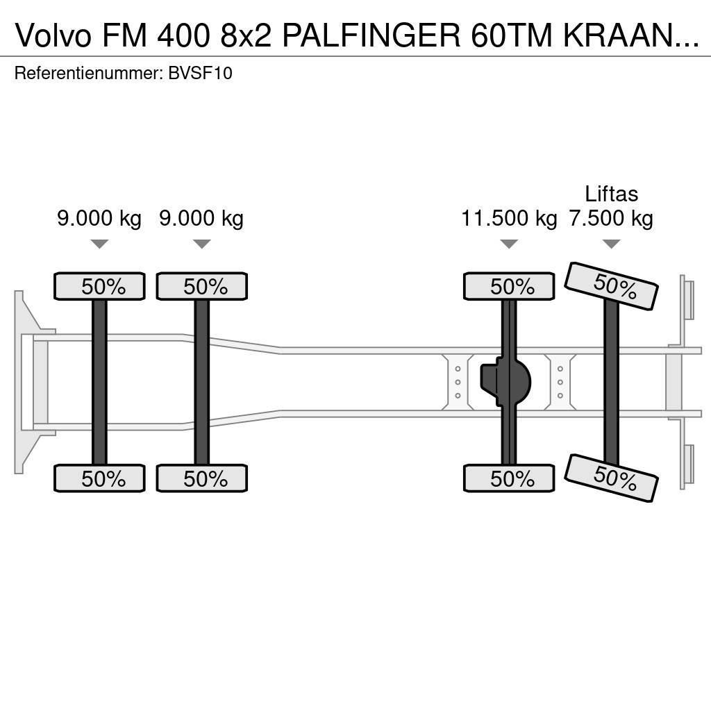 Volvo FM 400 8x2 PALFINGER 60TM KRAAN/KRAN!!EURO5!! Terepdaruk