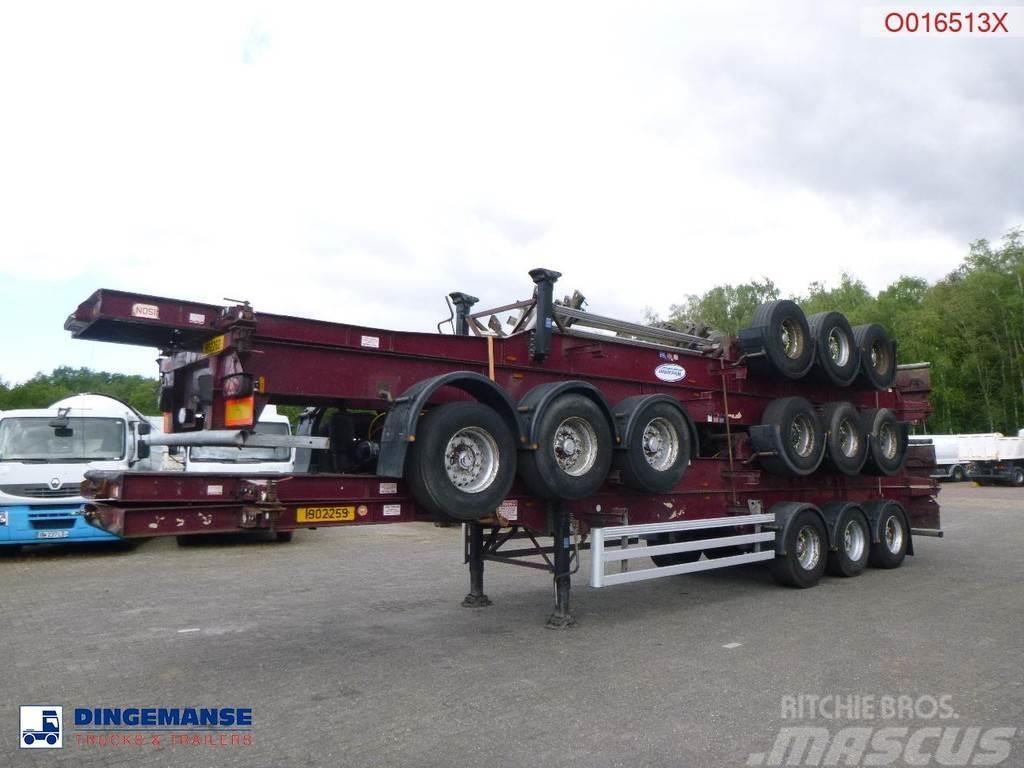 Dennison Stack - 4 x container trailer 40 ft Konténerkeret / Konténeremelő félpótkocsik