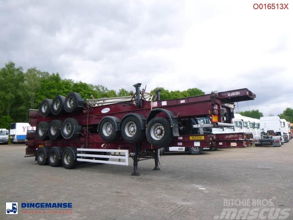 Dennison Stack - 4 x container trailer 40 ft Konténerkeret / Konténeremelő félpótkocsik
