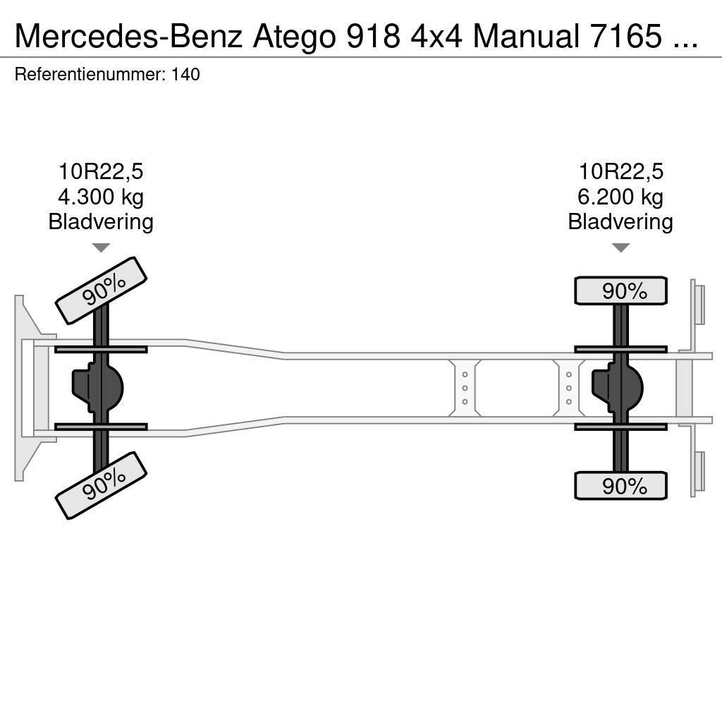 Mercedes-Benz Atego 918 4x4 Manual 7165 KM Generator Firetruck C Tűzoltó