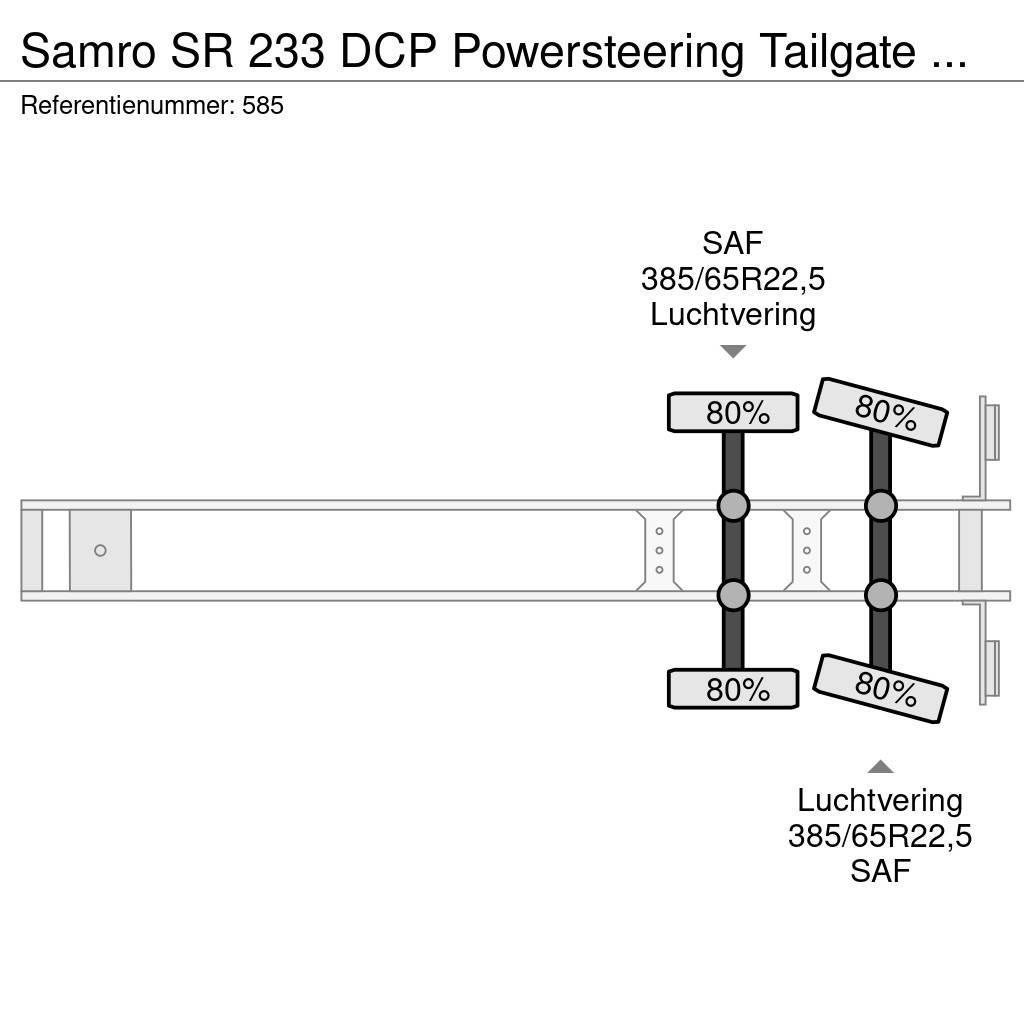 Samro SR 233 DCP Powersteering Tailgate NL Trailer! Dobozos félpótkocsik