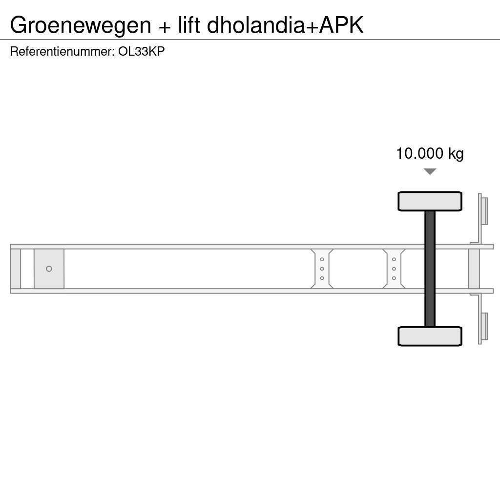 Groenewegen + lift dholandia+APK Dobozos félpótkocsik