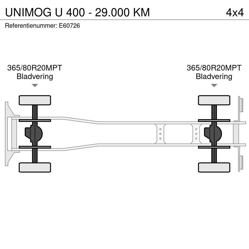 Unimog U 400 - 29.000 KM Billenő teherautók