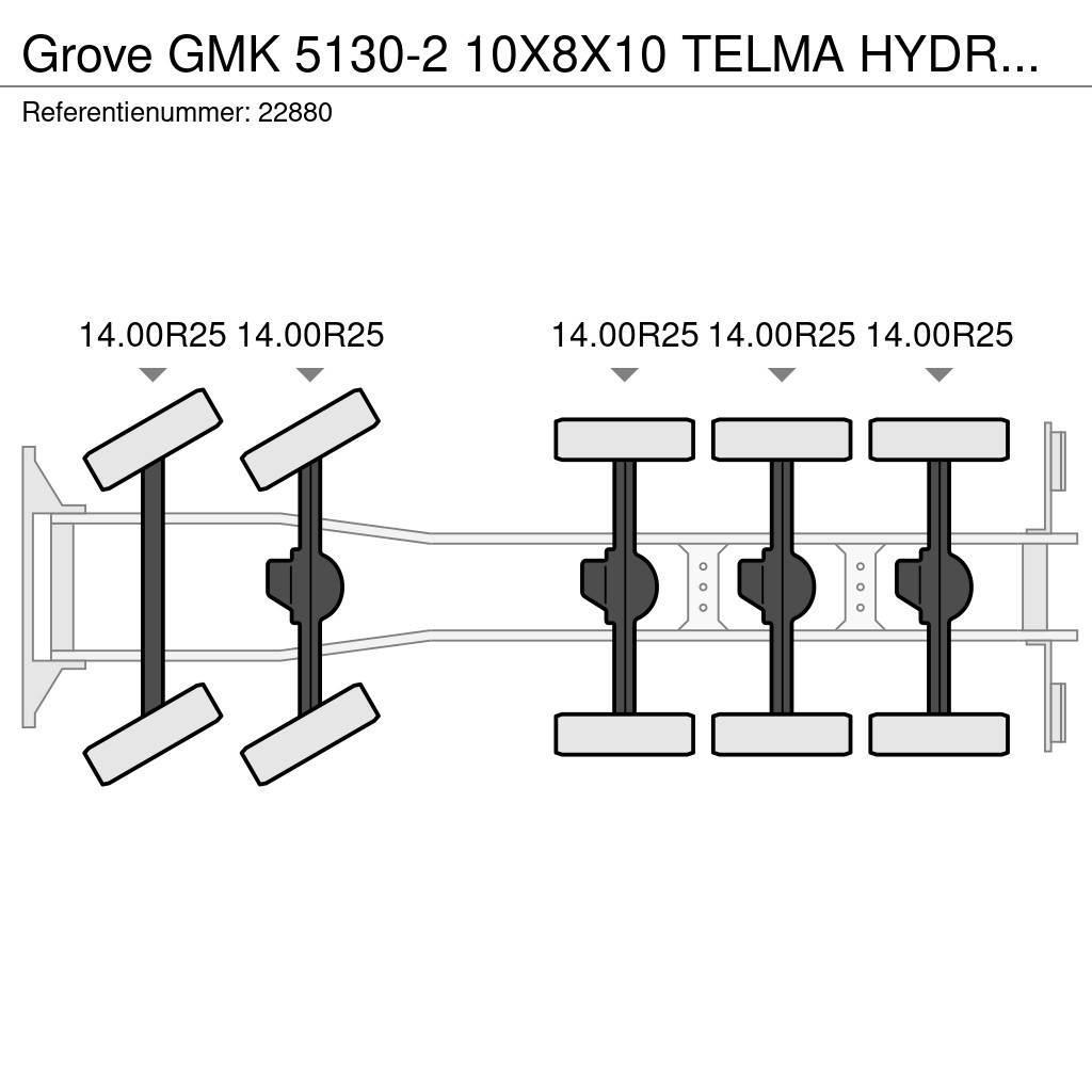 Grove GMK 5130-2 10X8X10 TELMA HYDRAULIC JIB Terepdaruk