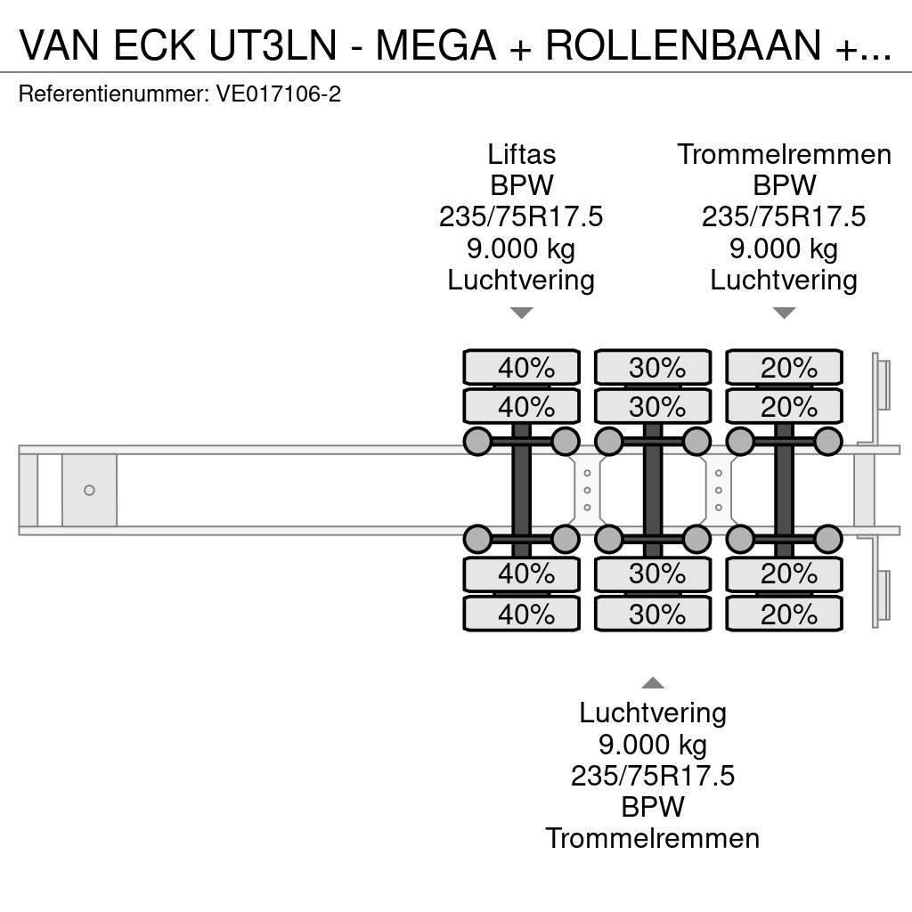 Van Eck UT3LN - MEGA + ROLLENBAAN + THERMOKING SL-200E Hűtős félpótkocsik