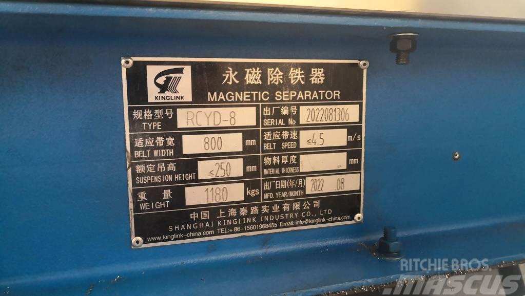 Kinglink RCYD-8 Permanent Magnetic Iron Separator Hulladék feldolgozó üzemek
