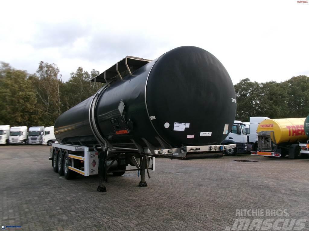 Crossland Bitumen tank inox 33 m3 / 1 comp + ADR L4BN Tartályos félpótkocsik