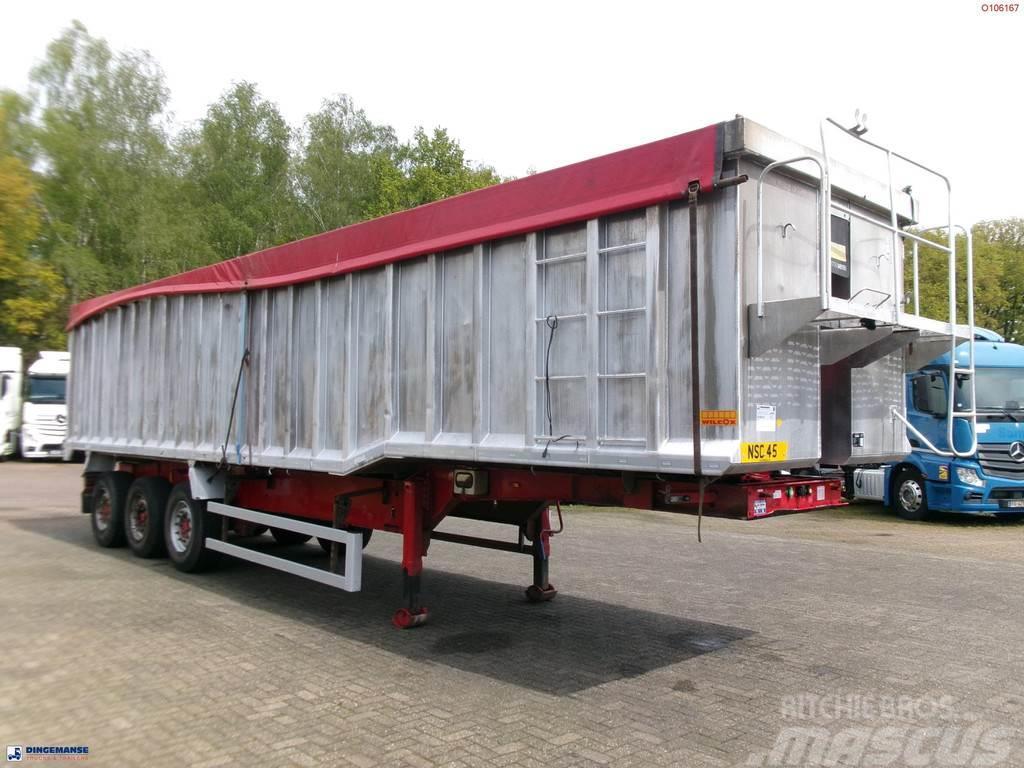Montracon Tipper trailer alu 55 m3 + tarpaulin Billenő félpótkocsik