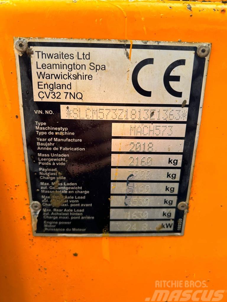 Thwaites 3 Tonne Swivel Skip Dumper MACH573 ton Mezei dömperek