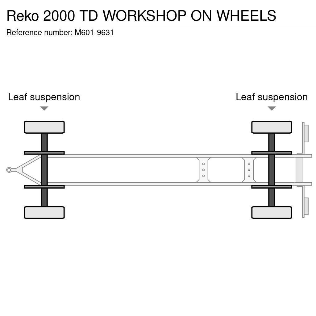 Reko 2000 TD WORKSHOP ON WHEELS Platós / Ponyvás pótkocsik