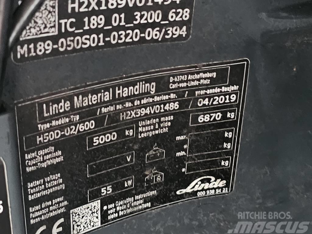 Linde H50D-02/600 Dízel targoncák