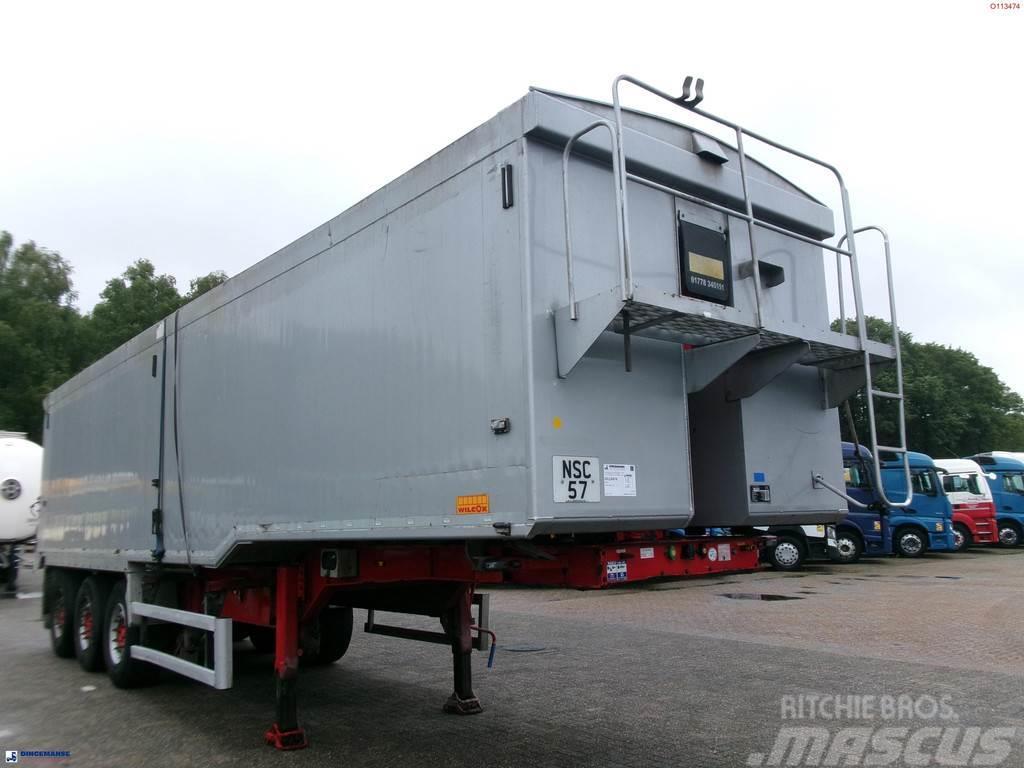 Wilcox Tipper trailer alu 55 m3 + tarpaulin Billenő félpótkocsik