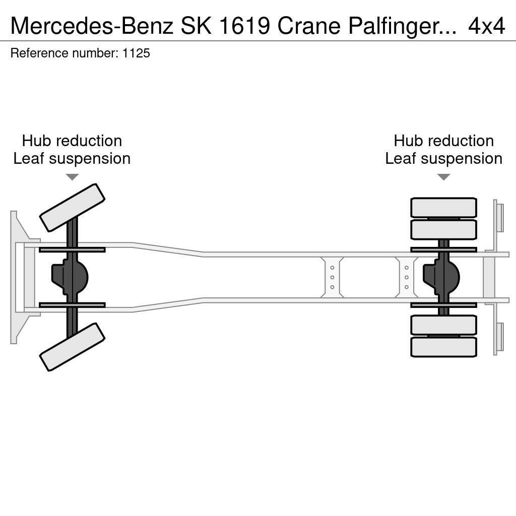 Mercedes-Benz SK 1619 Crane Palfinger PK17000LA Winch 4x4 V6 Big Terepdaruk