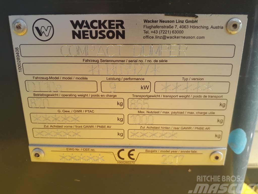 Wacker Neuson DT10e Lánctalpas dömperek