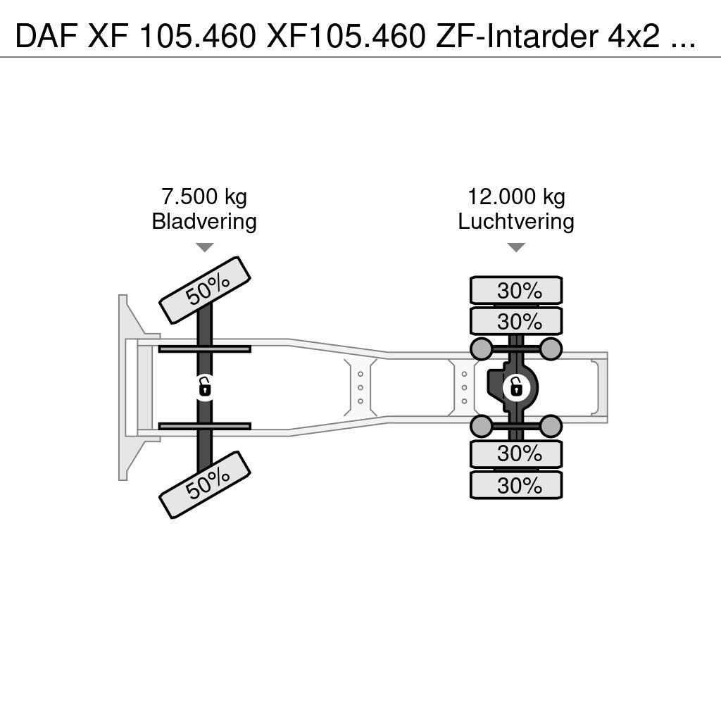 DAF XF 105.460 XF105.460 ZF-Intarder 4x2 Automatik Eur Nyergesvontatók
