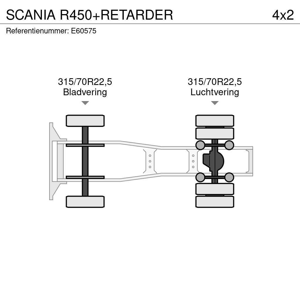 Scania R450+RETARDER Nyergesvontatók