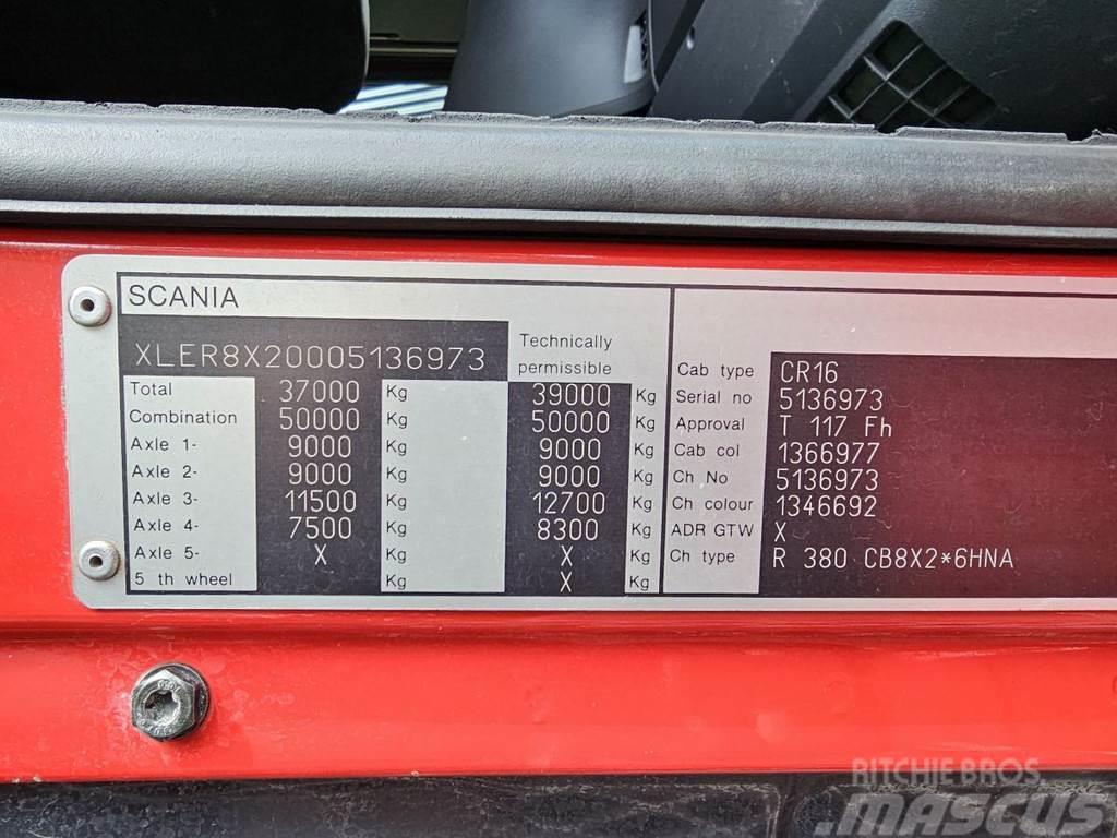 Scania R380 8x2 / PALFINGER PK 85002 CRANE - KRAN - GRUA Darus teherautók