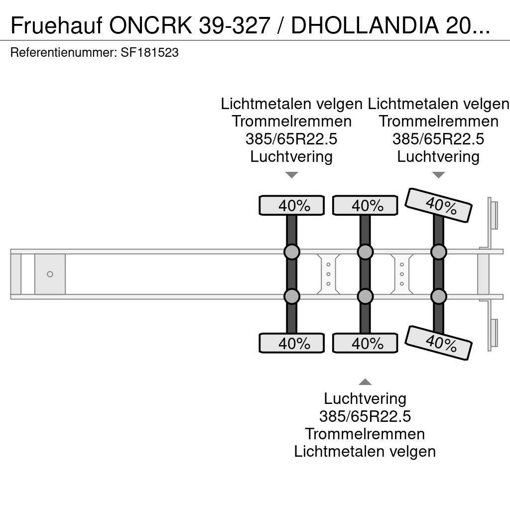 Fruehauf ONCRK 39-327 / DHOLLANDIA 2000kg Dobozos félpótkocsik