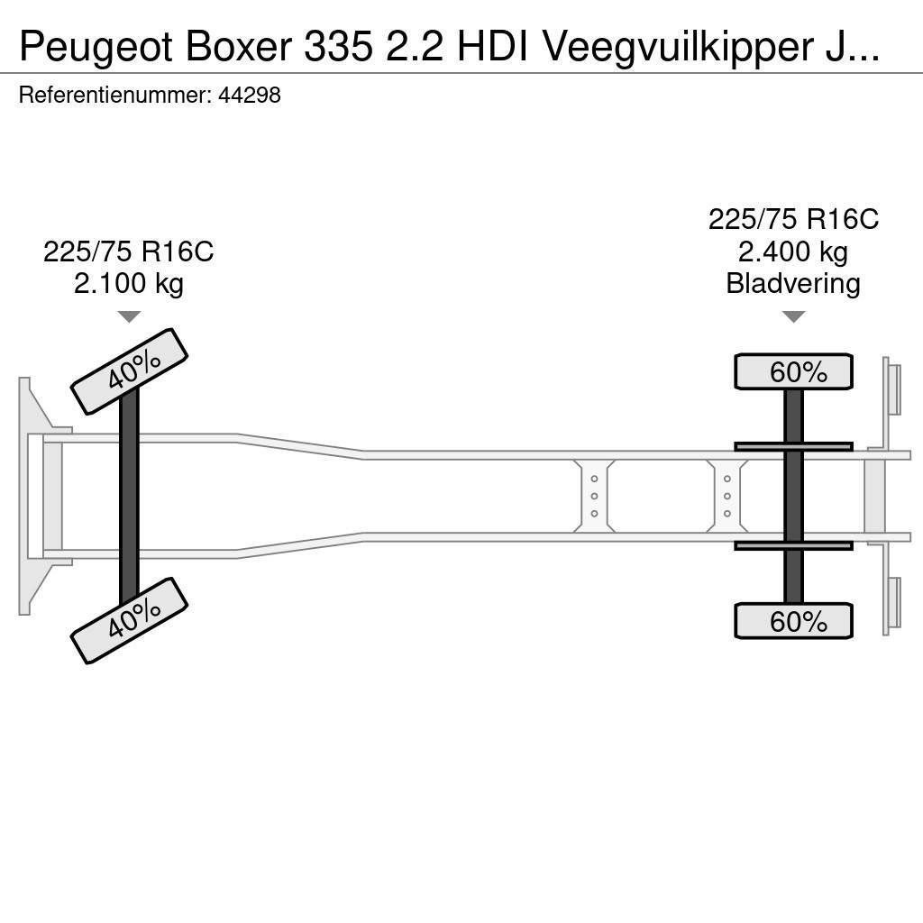 Peugeot Boxer 335 2.2 HDI Veegvuilkipper Just 156.275 km! Platós / Ponyvás teherautók