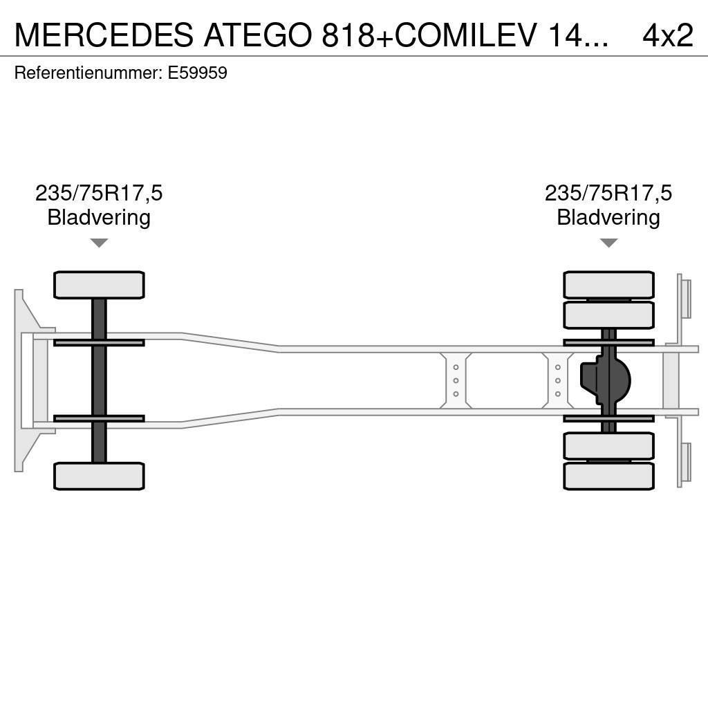 Mercedes-Benz ATEGO 818+COMILEV 140 TPC Teherautóra szerelt emelők és állványok