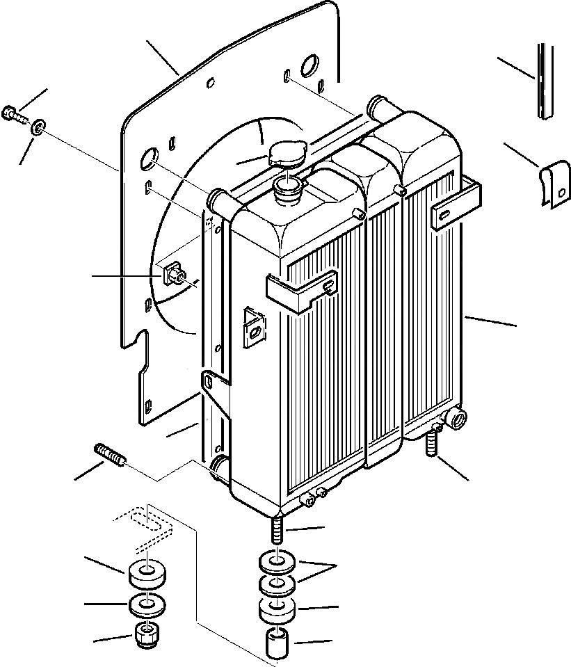 Komatsu - radiator - 312607149 Motorok
