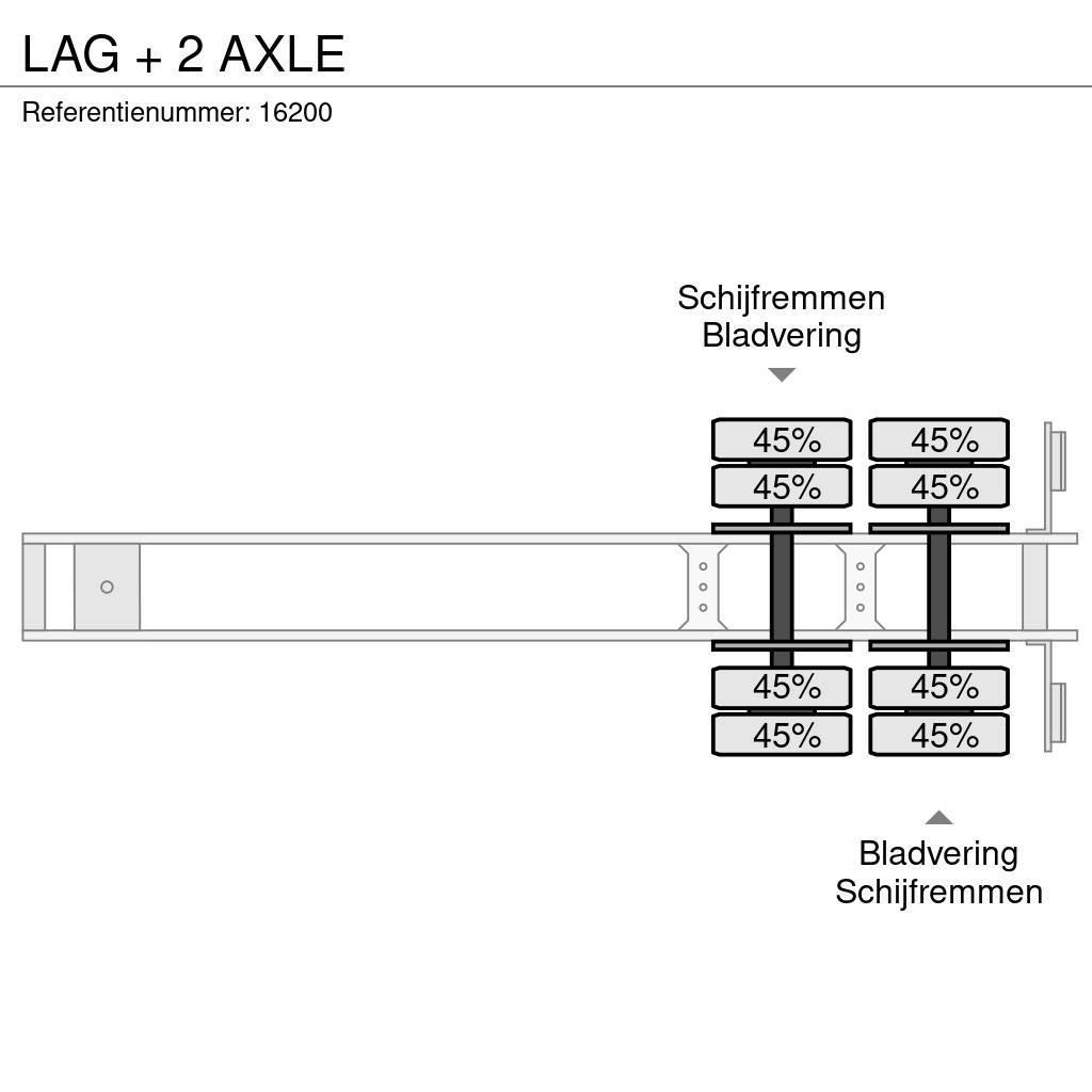 LAG + 2 AXLE Billenő félpótkocsik