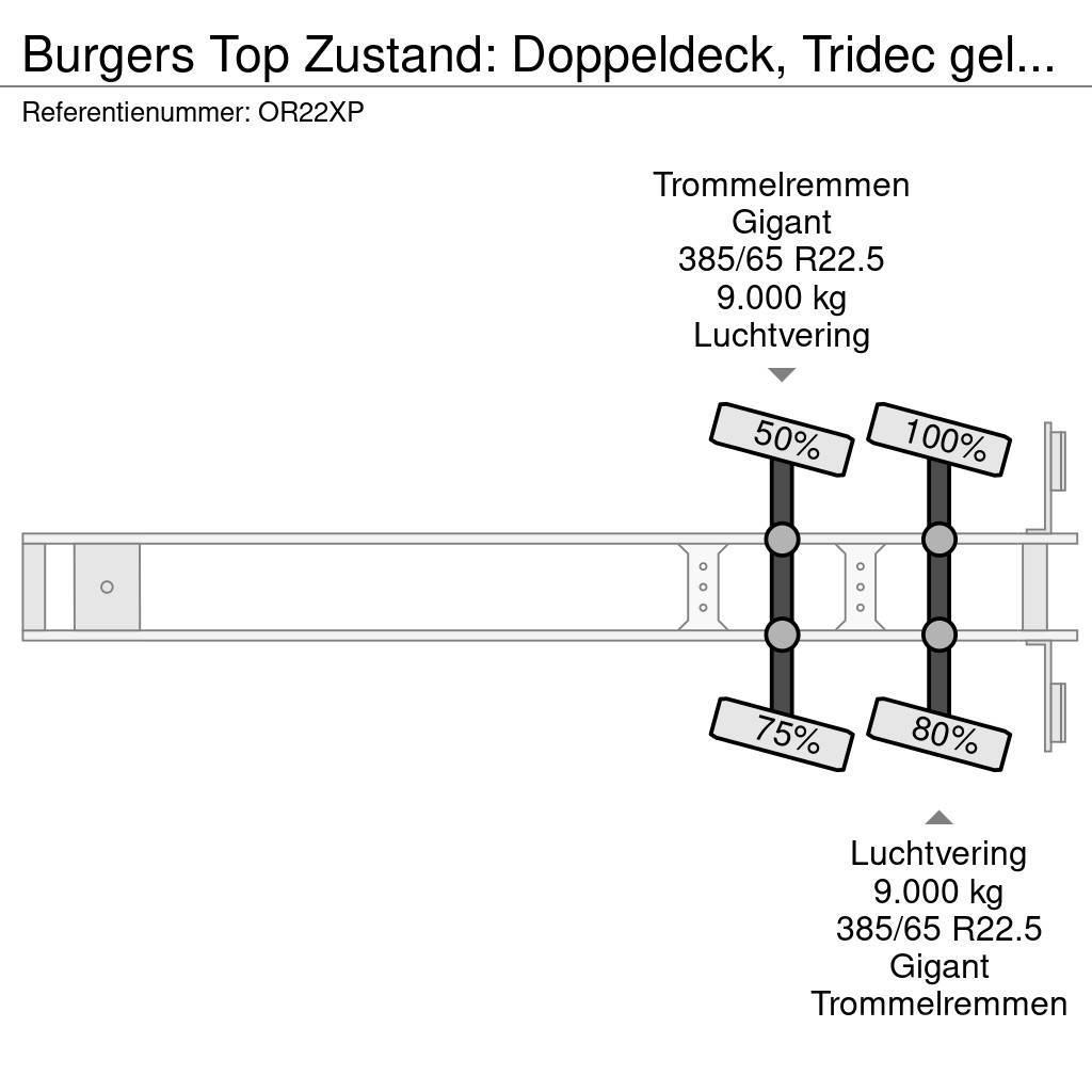  BURGERS Top Zustand: Doppeldeck, Tridec gelenkt, L Dobozos félpótkocsik