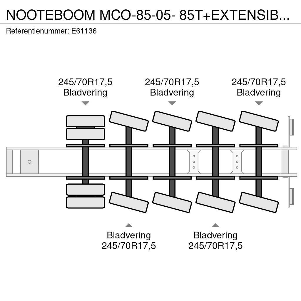 Nooteboom MCO-85-05- 85T+EXTENSIBLE 3M Mélybölcsős félpótkocsik