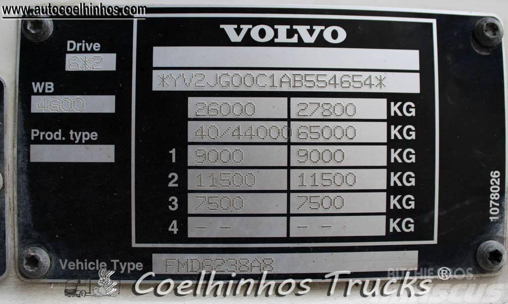 Volvo FM 380 + Hiab 288 Platós / Ponyvás teherautók