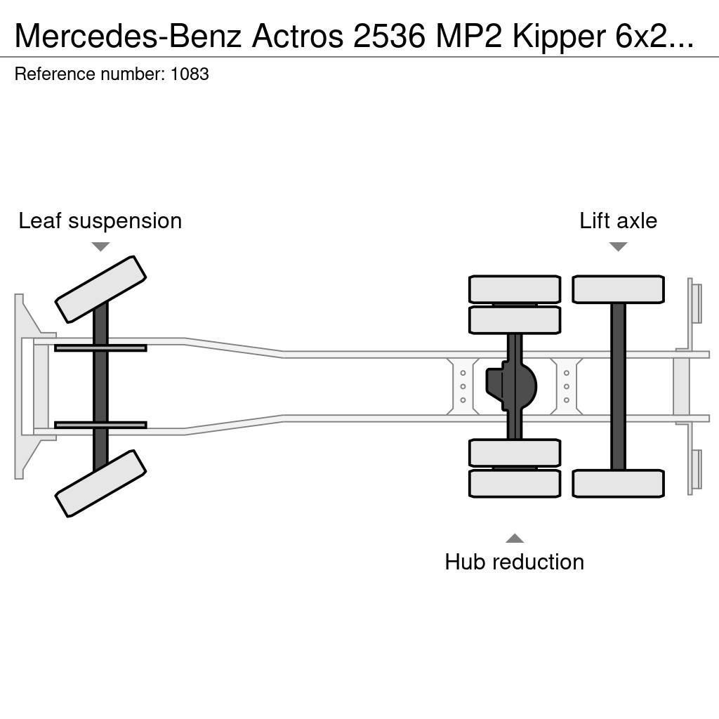 Mercedes-Benz Actros 2536 MP2 Kipper 6x2 V6 EPS Good Condition Hidraulikus konténerszállító