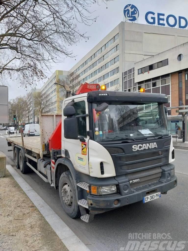 Camion porteur Scania P360 10TM Euro 5 Darus teherautók