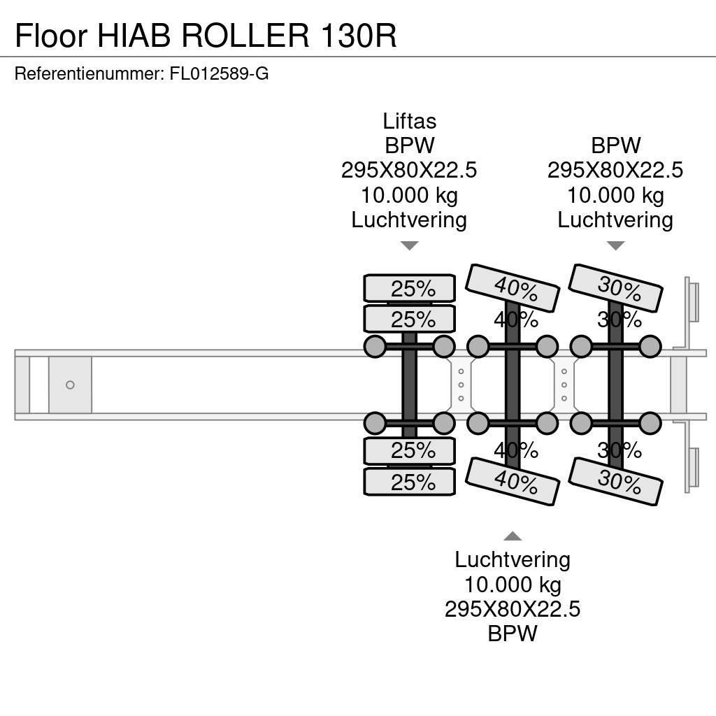 Floor HIAB ROLLER 130R Platós / Ponyvás félpótkocsik